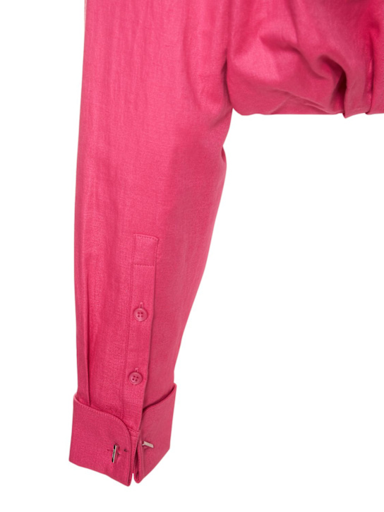 Jacquemus: Hemd aus Baumwolle und Leinen "La Chemise Machou“