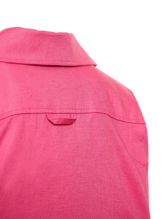 Jacquemus: Hemd aus Baumwolle und Leinen "La Chemise Machou“