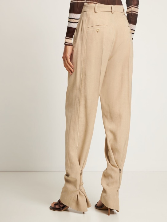 Jacquemus: Pantaloni Le Pantalon Astouin in misto seta