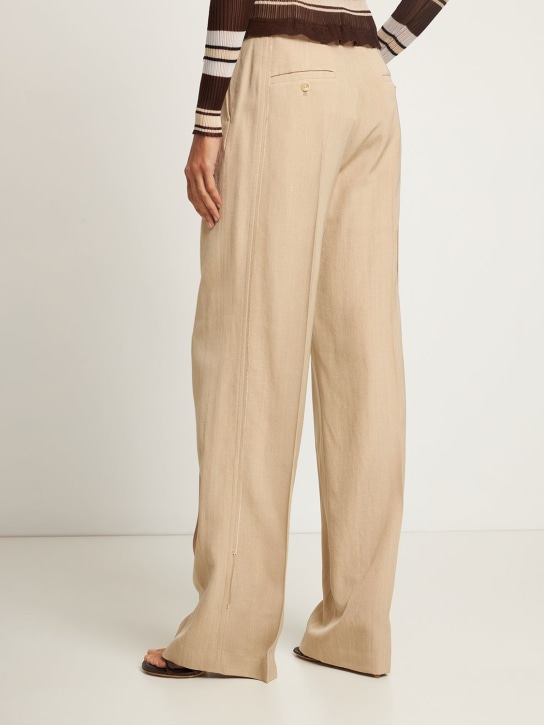 Jacquemus: Pantaloni Le Pantalon Astouin in misto seta