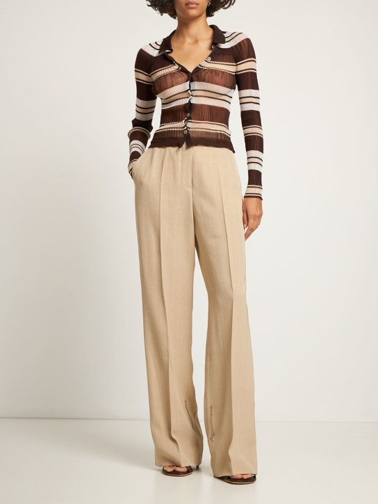 Jacquemus - Pantalon en soie mélangée Le Pantalon Astouin