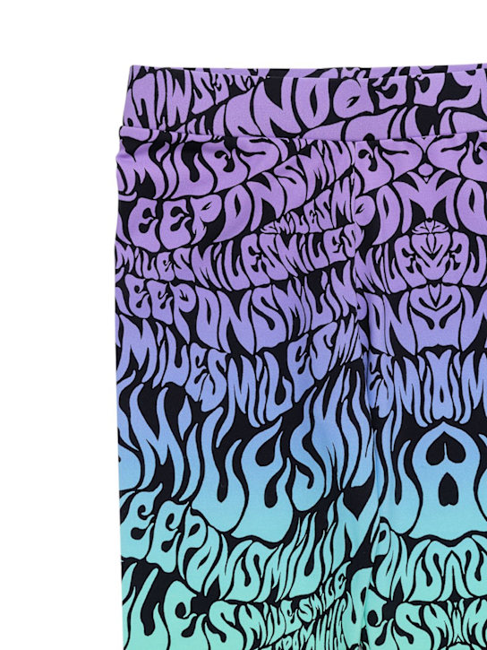 Stella McCartney Kids: Leggings aus recyceltem Technostoff mit Logo