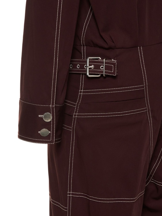 Stella McCartney: Baumwolltwill-Overall mit Taschen