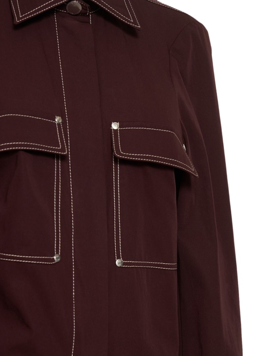 Stella McCartney: Baumwolltwill-Overall mit Taschen