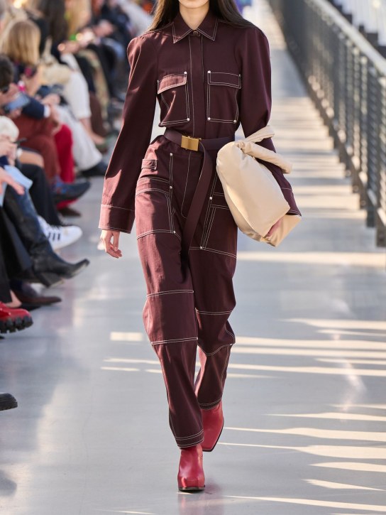 Stella McCartney: Baumwolltwill-Overall mit Taschen