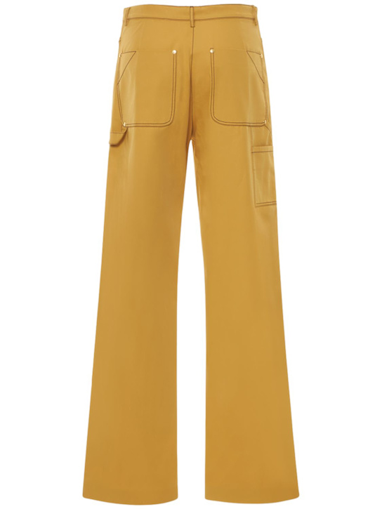 Stella McCartney: Hose mit Baumwolltwill mit Schnalle