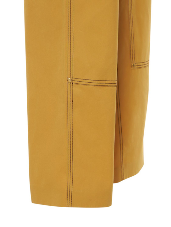 Stella McCartney: Hose mit Baumwolltwill mit Schnalle