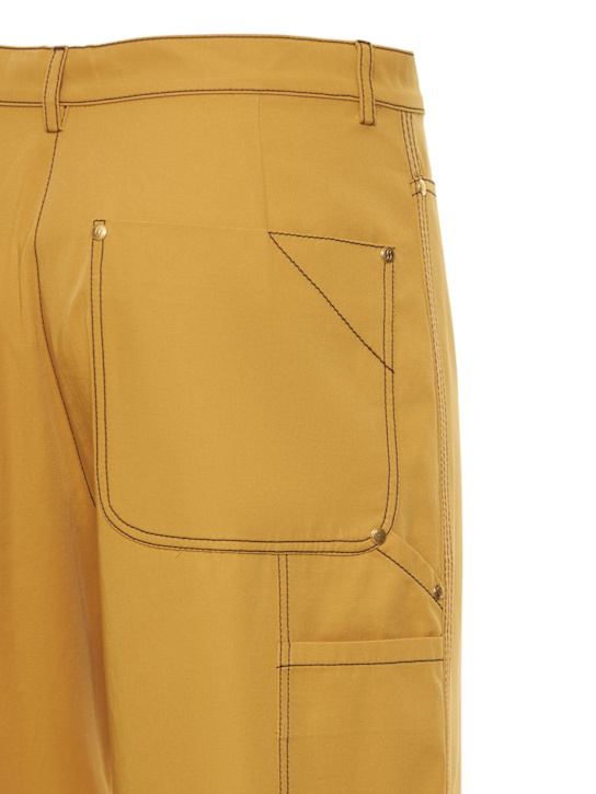 Stella McCartney: Hose mit Baumwolltwill mit Schnalle