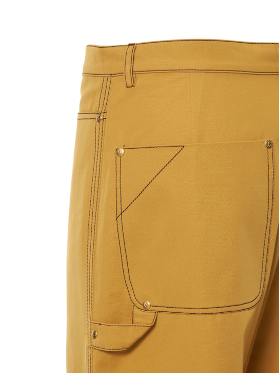 Stella McCartney: Hose mit Baumwolltwill mit Schnalle