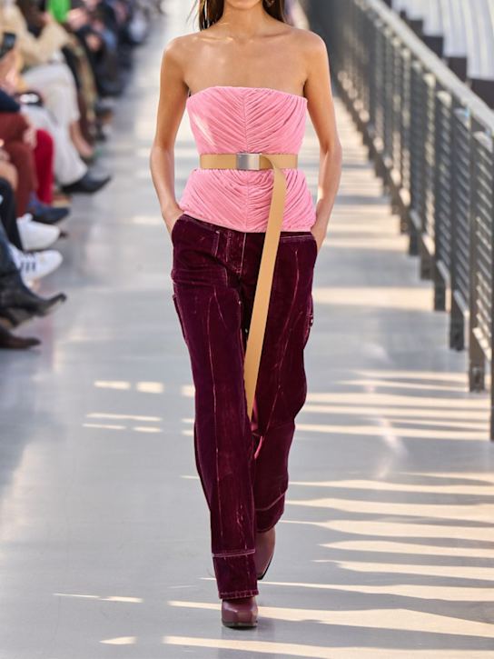 Stella McCartney: Corsé de terciopelo drapeado