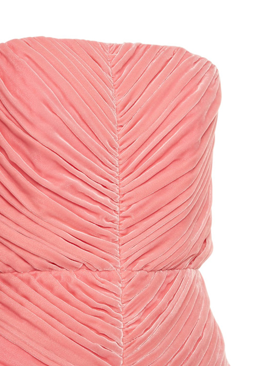 Stella McCartney: Corsé de terciopelo drapeado