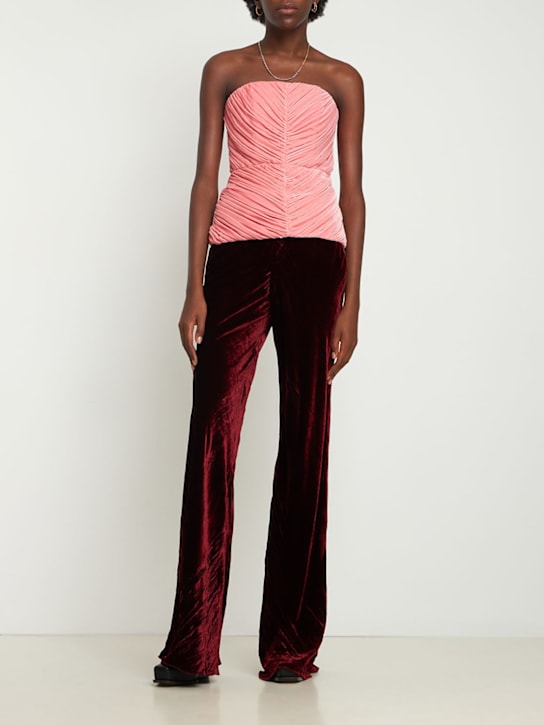 Stella McCartney - Corsetto drappeggiato in velluto