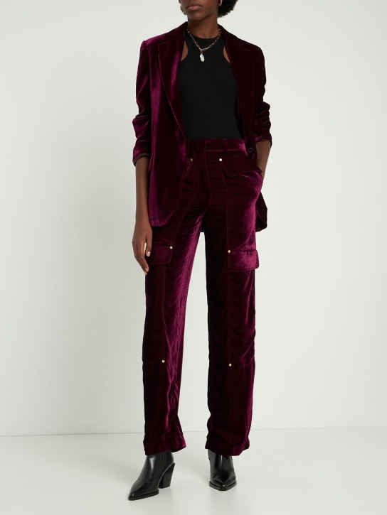 Stella McCartney - Pantaloni cargo in velluto
