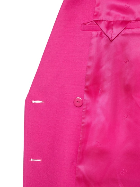 Valentino: Oversize wool & silk crepe blazer