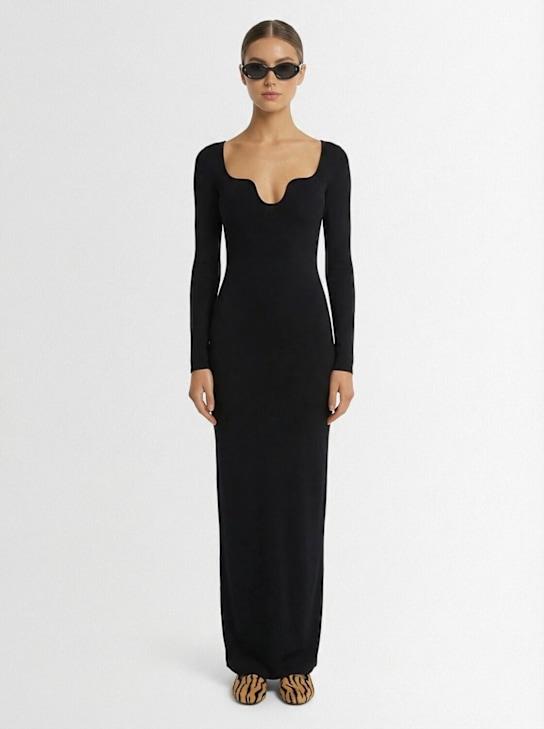 Valentino: Vestito in maglia di viscosa stretch