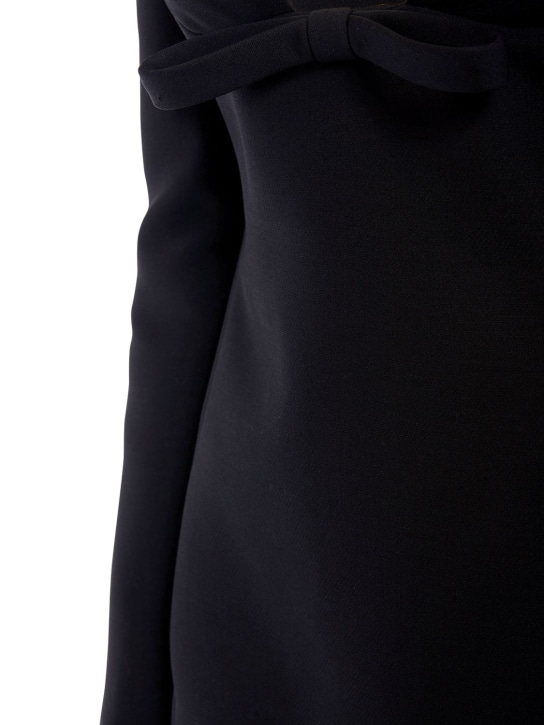 Valentino: Wool & silk crepe mini dress