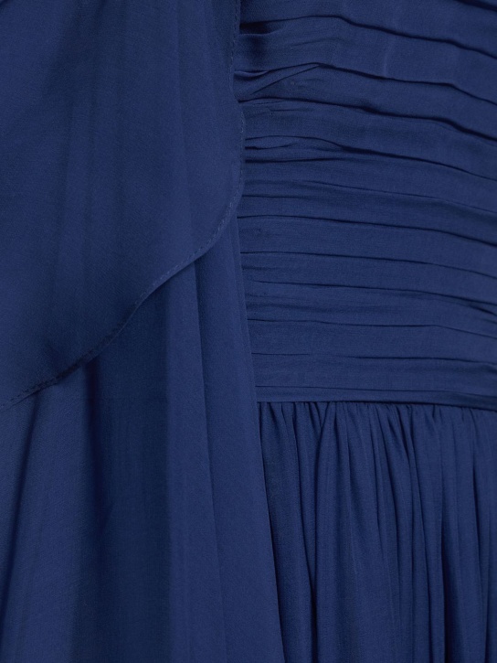 Zuhair Murad: Vestito in chiffon di seta drappeggiato