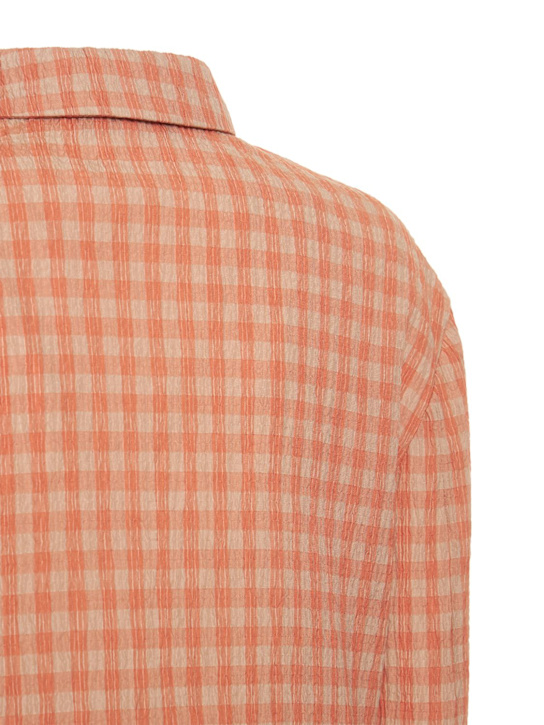 ALTUZARRA: Giacca cropped Polydora in seersucker gingham