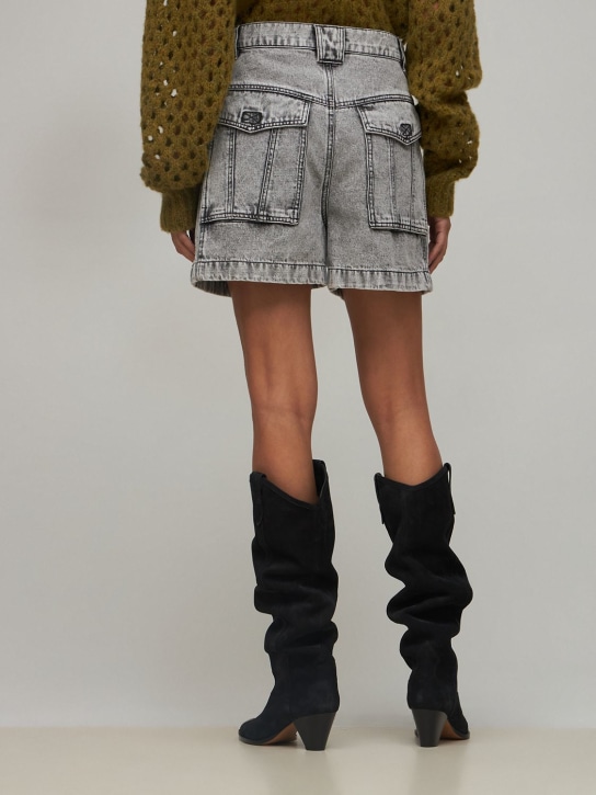 Marant Etoile: Short en denim de coton Vinca