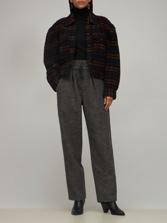 Marant Etoile: Chaqueta de lana a cuadros