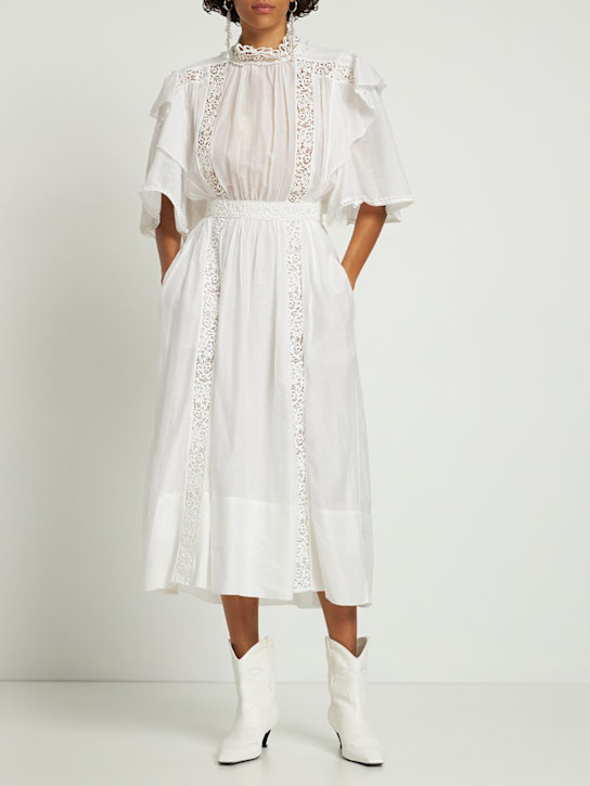 Marant Etoile - Langes Kleid aus Baumwolle mit Stickerei „Galina“
