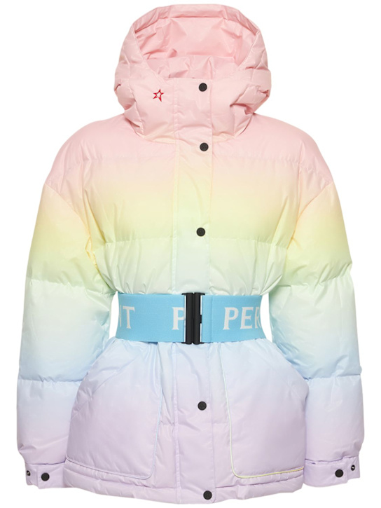 Perfect Moment: Chaqueta parka oversize de plumas con estampado
