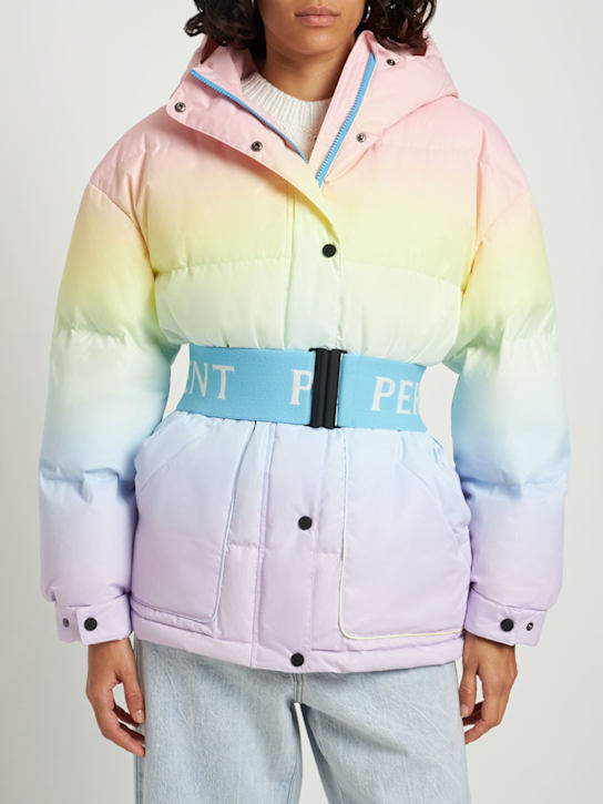 Perfect Moment: Chaqueta parka oversize de plumas con estampado