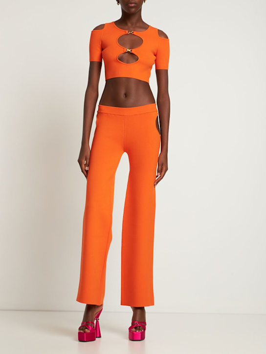 Dundas: Crop top Ginger in maglia con cutout