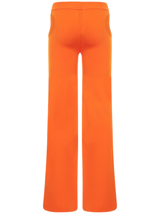 Dundas: Bel knit cutout flared pants