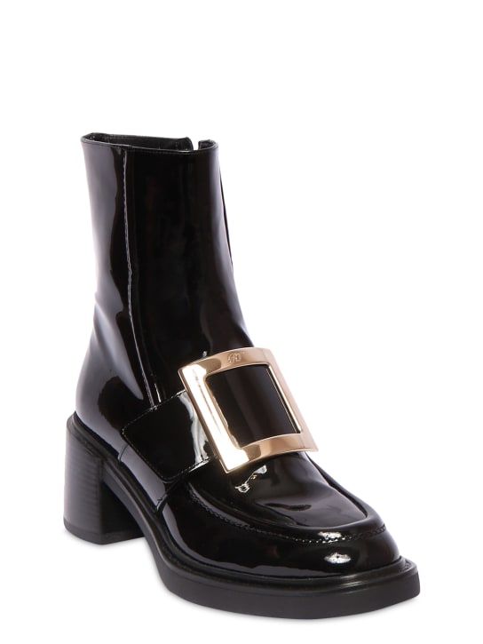Roger Vivier: 60MM HOHE LEDERSTIEFEL "VIV RANGERS"