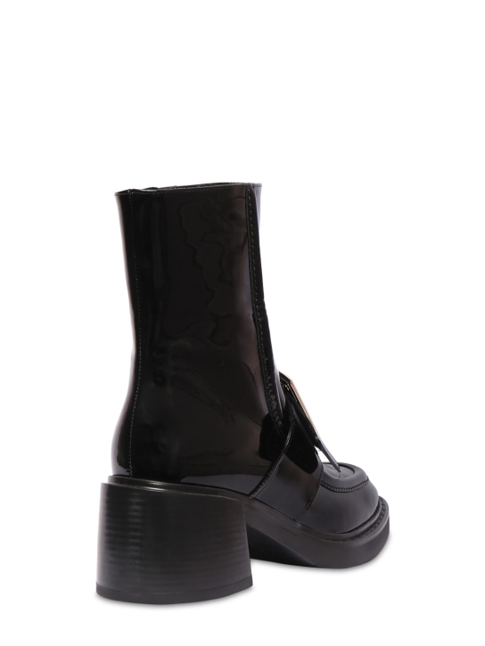 Roger Vivier: 60MM HOHE LEDERSTIEFEL "VIV RANGERS"