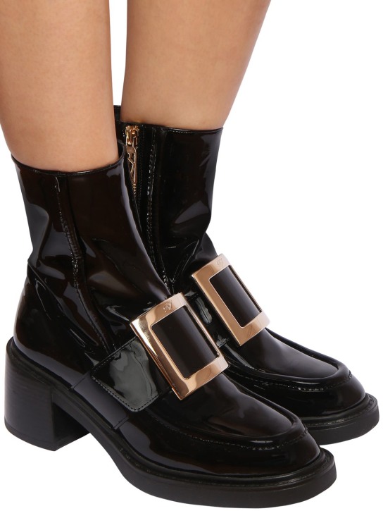 Roger Vivier - 60MM HOHE LEDERSTIEFEL "VIV RANGERS"