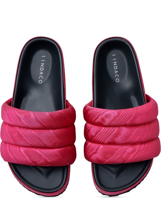 IINDACO: Sandali Juno in grosgrain con zeppa 60mm