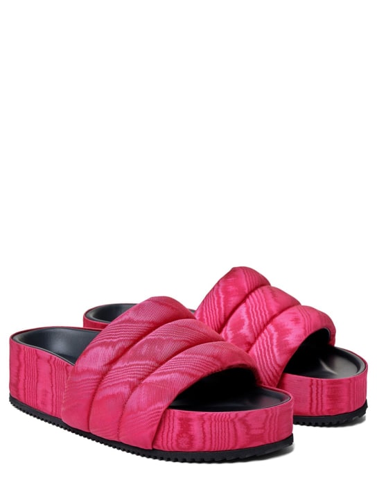 IINDACO: Sandali Juno in grosgrain con zeppa 60mm