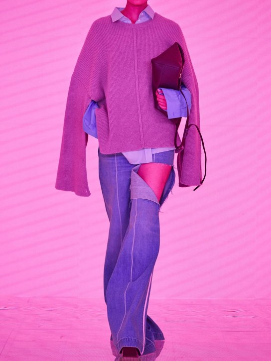 Peter Do: Pull cape en maille de cachemire et laine