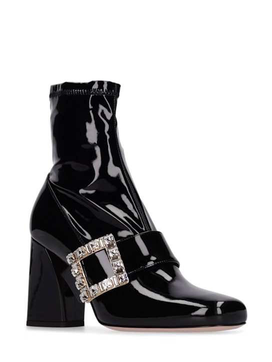 Roger Vivier: 85mm hohe Stiefeletten aus Leder „Trés Vivier“