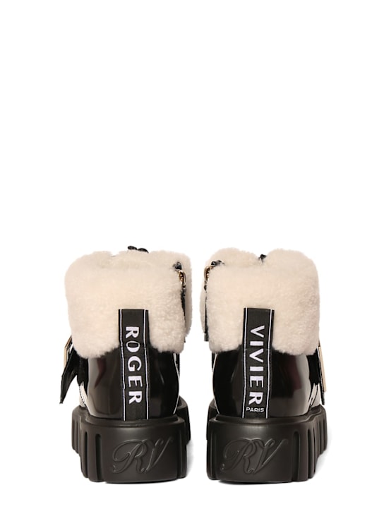 Roger Vivier: 35mm hohe Shearling-Stiefel „Viv Go-Thick“