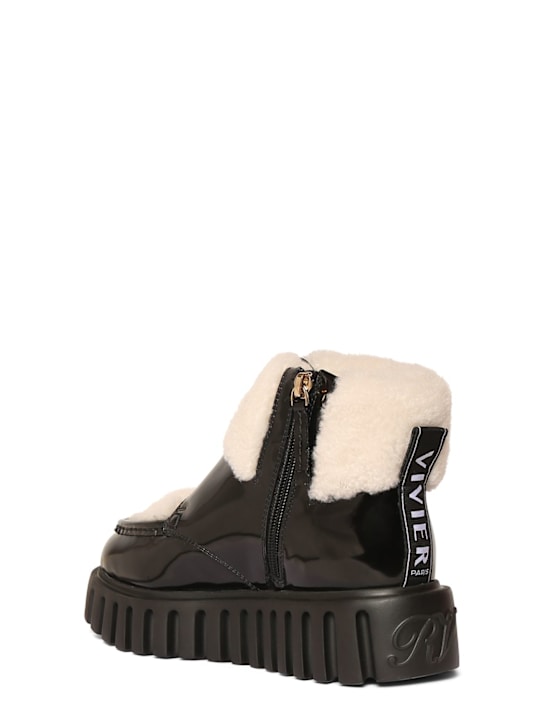 Roger Vivier: 35mm hohe Shearling-Stiefel „Viv Go-Thick“