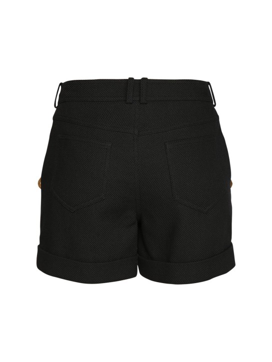 Balmain: SHORTS AUS BAUMWOLLPIQUÉ