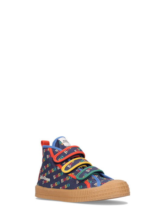 Bobo Choses: RIEMENSNEAKERS AUS BAUMWOLLE MIT LOGODRUCK