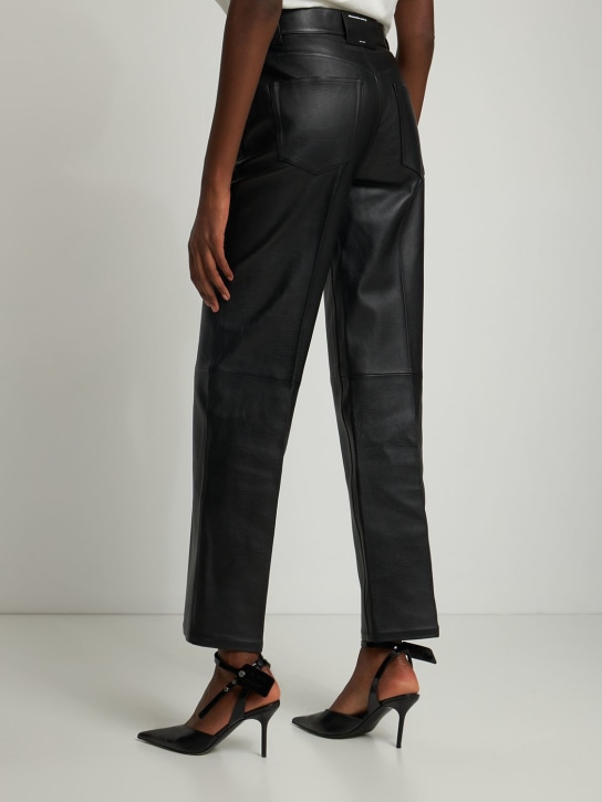 Alexander Wang: Pantaloni dritti vita media relaxed fit