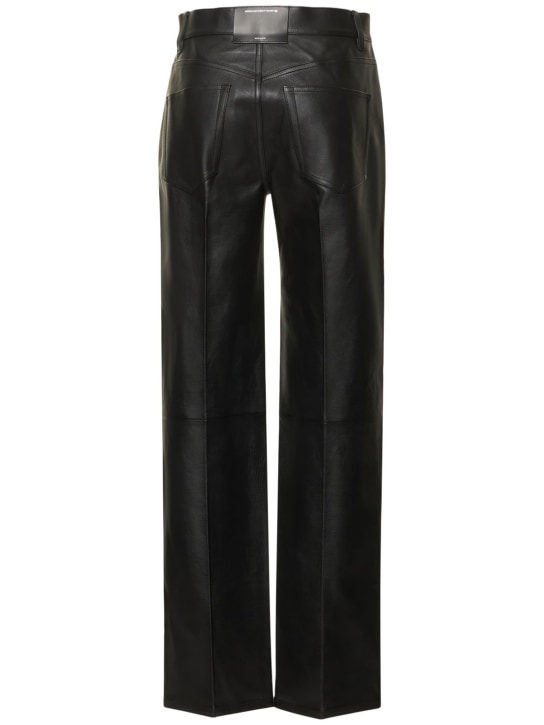 Alexander Wang: Pantaloni dritti vita media relaxed fit