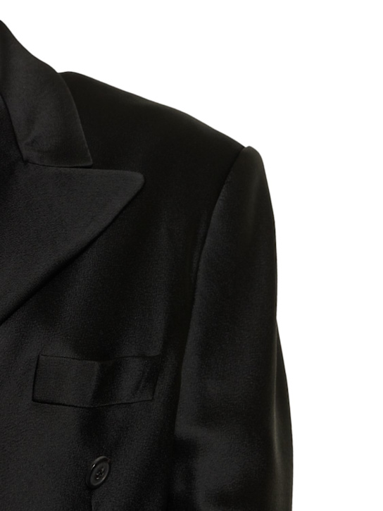 Maison Margiela: Traje de satén de mezcla de viscosa