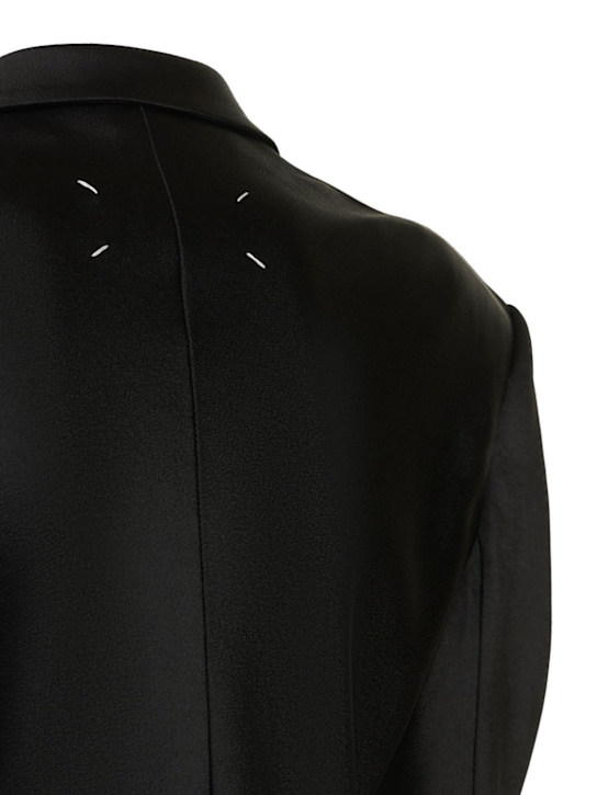 Maison Margiela: Traje de satén de mezcla de viscosa