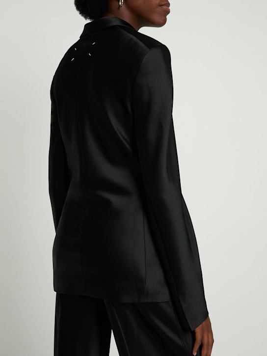 Maison Margiela: Traje de satén de mezcla de viscosa