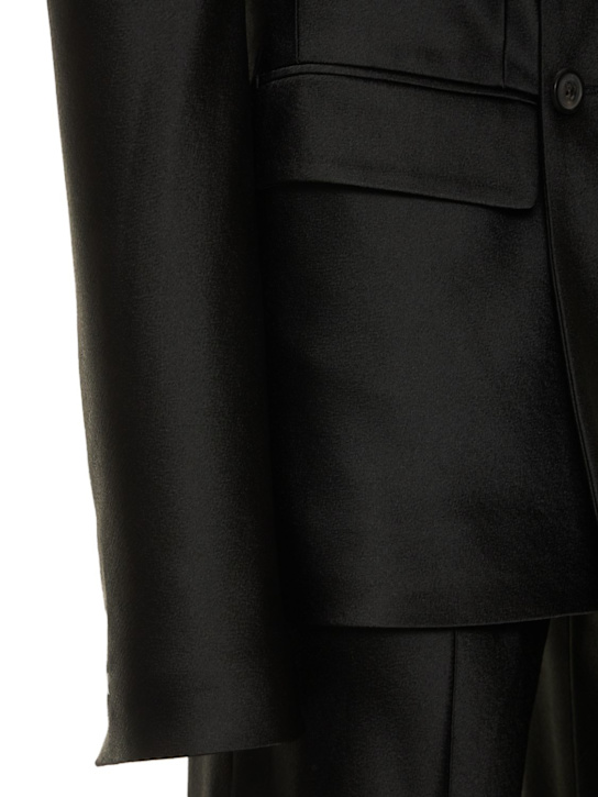 Maison Margiela: Traje de satén de mezcla de viscosa