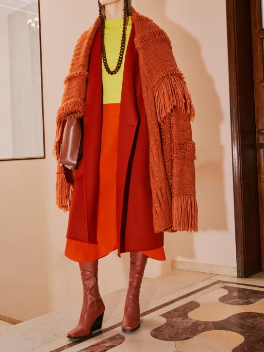 Stella McCartney: Abrigo de punto de alpaca