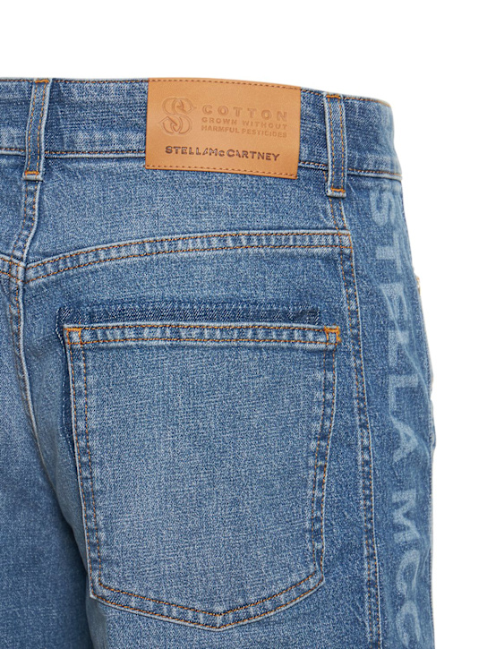 Stella McCartney: Bermudas anchas de denim de algodón