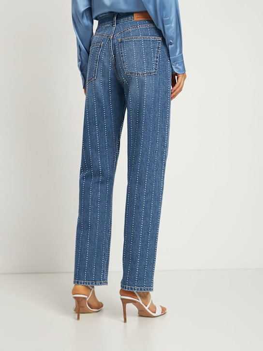 Stella McCartney: Jeans dritti in denim di cotone
