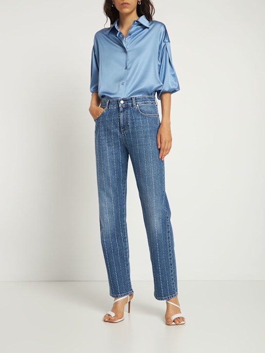 Stella McCartney - Jeans dritti in denim di cotone